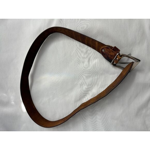 Vintage Colin's Brown Real Leather Belt European Quality Retro 80s 90s - Picture 5 of 8